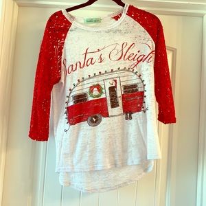 Santa sleigh shirt